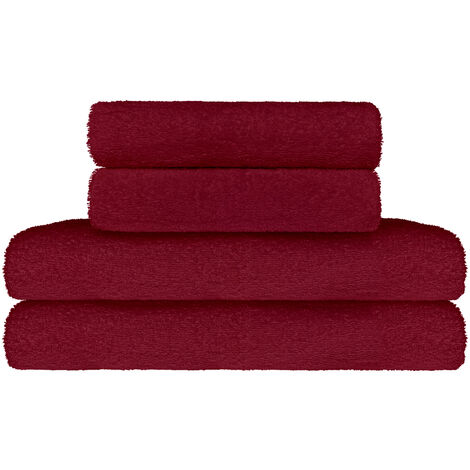Set Asciugamani Bagno 100% Cotone Super Assorbenti Telo Doccia Spugna Professionali Salvietta Lavetta Viso Asciugamano Salviette Teli Asciugamano Ospite Qualità Hotel Lavette 2 teli doccia+2 asciugama