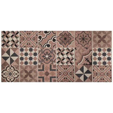 Tappeto Cucina In Ciniglia Arredo Moderno Passatoia Multiuso Ingresso Corridoio Antiscivolo Prodotto Italiano Disegni Piazzati Cotone Varie Misure Lavabile In Lavatrice Lavatrice Cementine Prugna - 57