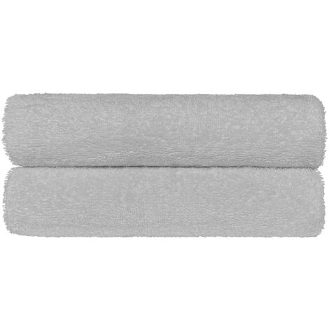 Set Asciugamani Bagno 100% Cotone Super Assorbenti Telo Doccia Spugna Professionali Salvietta Lavetta Viso Asciugamano Salviette Teli Asciugamano Ospite Qualità Hotel Lavette 2 Asciugamani - GrigioChi