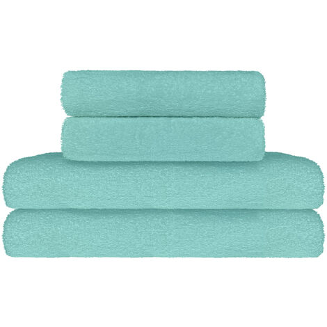 Set Asciugamani Bagno 100% Cotone Super Assorbenti Telo Doccia Spugna Professionali Salvietta Lavetta Viso Asciugamano Salviette Teli Asciugamano Ospite Qualità Hotel Lavette 2 teli doccia+4 asciugama