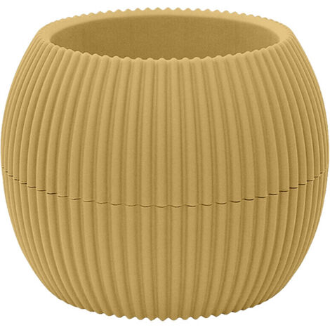 Vasetti Piante Grasse Con Sottobicchiere Integrato Design Moderno Crea La Tua Composizione Varie Misure Colori Vasi Pianta Sottovaso Piantine Vaso Fiori Giallo - Rotondo 0,15 Litri
