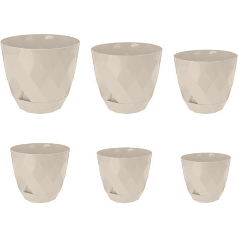 Vaso per Piante Fiori Rotondo Giardino Talpa 40 cm Ciotola Elba Idel