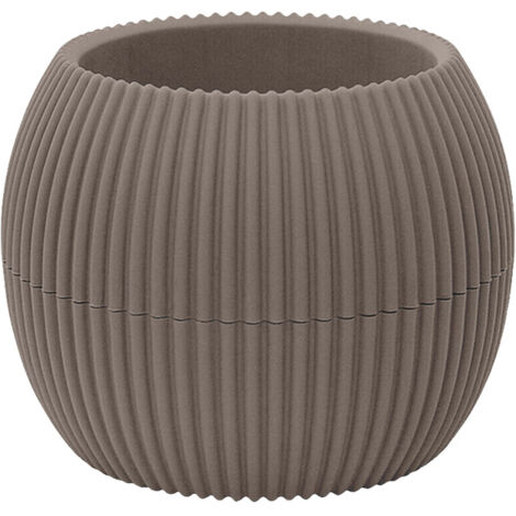 Vasetti Piante Grasse Con Sottobicchiere Integrato Design Moderno Crea La Tua Composizione Varie Misure Colori Vasi Pianta Sottovaso Piantine Vaso Fiori Marrone - Rotondo 0,15 Litri