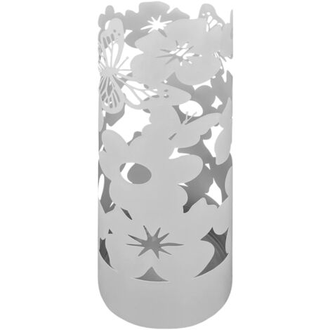 Portaombrelli Interno Esterno Elegante in Metallo Con Ganci Per Ombrellini Design Moderno Modello 8 Antracite