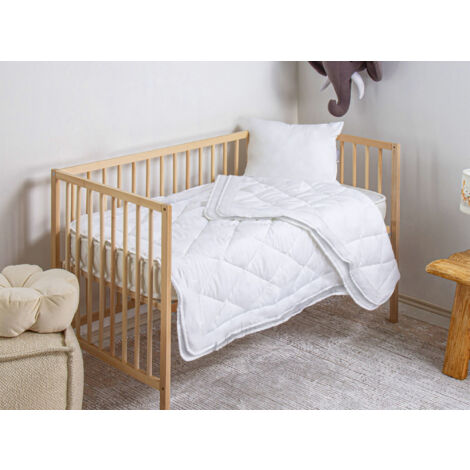 Piumino Per Bambino Lettino 110 x 125 Cm Tutte Le Grammature 100/200/300 Gr 4 Stagioni Estate Inverno Culla Anallergico Traspirante Baby Passeggino Trapunta Coperta Da Culla Copertina Trapuntina Casa 