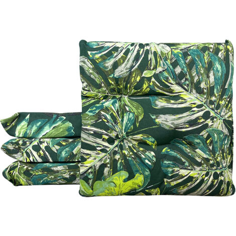 Set 4/6 Cuscini Geometrico Sedia con Lacci Prodotto Italiano 40 x 40 AlbusVerde - 4 Pezzi