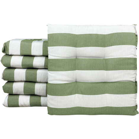 Set 4/6 Cuscini Geometrico Sedia con Lacci Prodotto Italiano 40 x 40 PaoloVerde - 6 Pezzi
