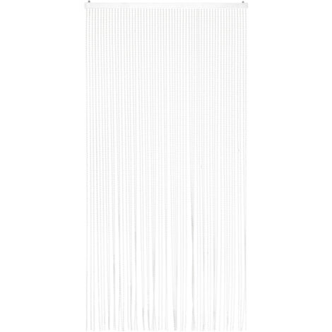 Tenda Antimosche Superior Perla per Porta Finestra A Pannello con Telaio in PVC, in più Colori, Moschiera con Corde a Perline per Esterno Interno Fili a Caduta  Perle - 100x220 cm