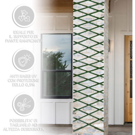Traliccio Legno Verdelook 150x200cm - Supporto Piante Rampicanti Per Balcone E Giardino - Foto 13