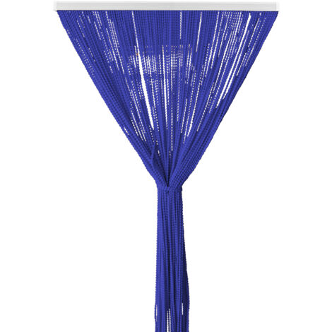 Tenda Antimosche per Porta Finestra a Pannello Con Telaio In PVC Blu Navy - 120 x 220
