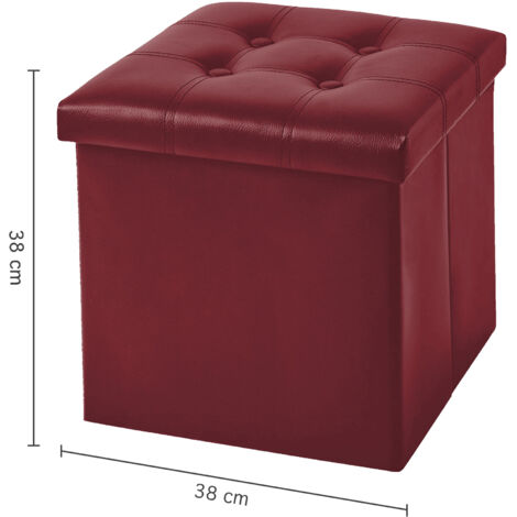 Pouf Contenitore Quadrato Similpelle,VEVOR Tavolino Imbottito con Ruote,Poggiapiedi per Soggiorno Camera Dormitorio Marrone | Leroy Merlin