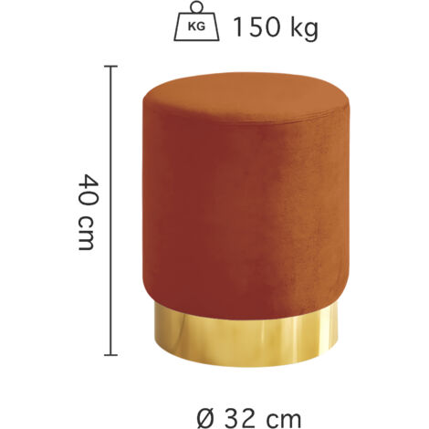 Pouf Contenitore Soggiorno Pouf Poggiapiedi Design Moderno XL Con Contenitore Integrato Rotondo Imbottito In Velluto 40cm Panca Moderna A Sgabello Grande Stone 94350966 Scarpiera Panca