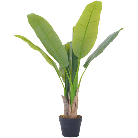 Pianta Finta Da Interno Artificiale Grandi Varie Altezze 100/150/180 Cm Artificiali Vari Modelli Modellabili Decorazioni Casa Ufficio Banano - Altezza 150cm (1/4)