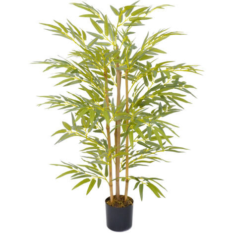Pianta Finta Da Interno Artificiale Grandi Varie Altezze 100/150/180 Cm Artificiali Vari Modelli Modellabili Decorazioni Casa Ufficio Bambù - Altezza 100cm