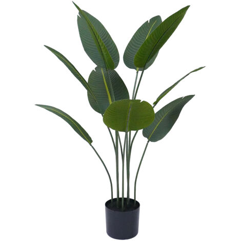 Pianta Finta Da Interno Artificiale Grandi Varie Altezze 100/150/180 Cm Artificiali Vari Modelli Modellabili Decorazioni Casa Ufficio Uccello del Paradiso - Altezza 100cm
