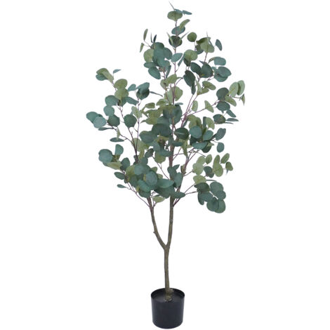 Pianta Finta Da Interno Artificiale Grandi Varie Altezze 100/150/180 Cm Artificiali Vari Modelli Modellabili Decorazioni Casa Ufficio Albero di Eucalipto - Altezza 180cm