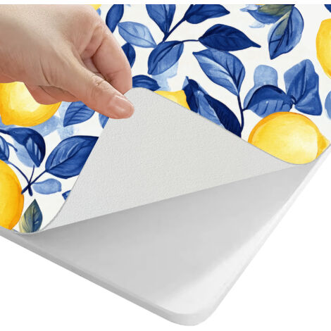 Salvatavolo In Vinile Tutte Le Misure Tovaglia Protettiva Impermeabile Per Tavoli Da Interno Esterno Giardino Terrazzo Cucina Tovaglia Misura Precisa Copritavolo Colorato 90x90 cm - Blu Lemon