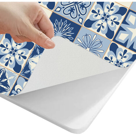Salvatavolo In Vinile Tutte Le Misure Tovaglia Protettiva Impermeabile Per Tavoli Da Interno Esterno Giardino Terrazzo Cucina Tovaglia Misura Precisa Copritavolo Colorato 90x120 cm - Cementine Blu