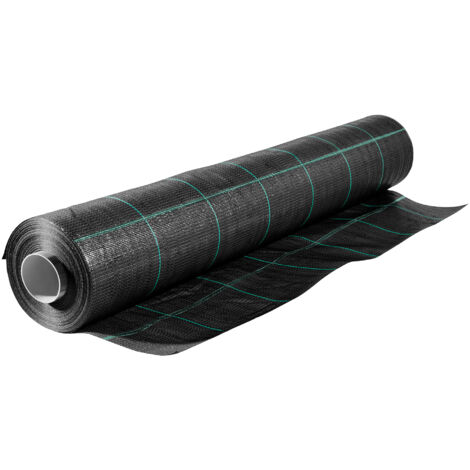 Telo Pacciamatura Antistrappo Uv Resistente Permeabile Drenante Orto Giardino Serra Polipropilene Contro Le Erbacce Copertura Pacciamante Super Resistente Stop Erbe Infestanti 1.05x5Mt