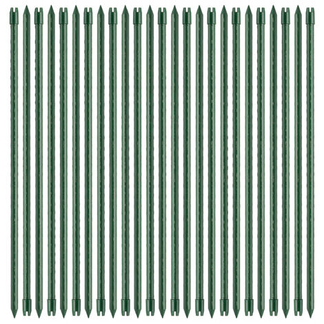 25 Pezzi Paletti in Acciaio per Piante Bastoni di Supporto Stecche per Orto e Recinzioni Tutori Di Varie Misure Resistenti 240 cm – Ø 16 mm