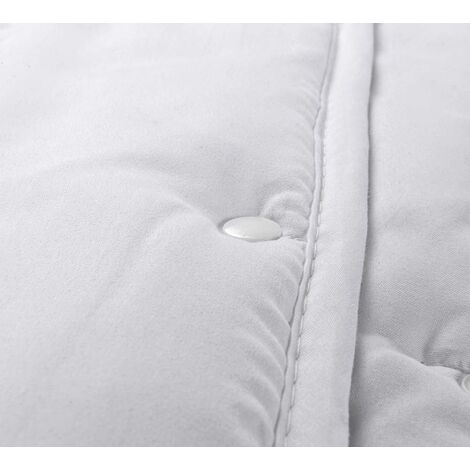 Piumino Letto Invernale in Microfibra Morbidissima da 300 gr mq Misura Letto 1 Piazza Singolo cm 155x200 Colore Bianco