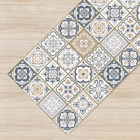 Tappeto passatoia antiscivolo made in Italy diversi modelli 50x140cm - Piastrellebeige