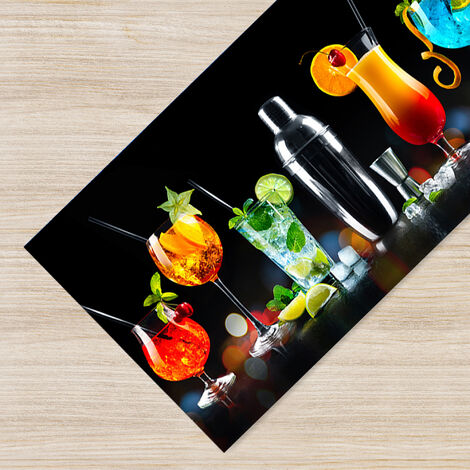 Passatoia Multiuso Lavabile in Lavatrice diverse fantasie Cocktail bar - 50x100 cm