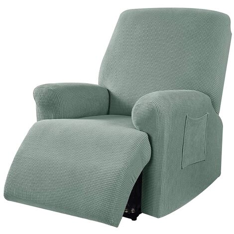 Copripoltrona jacquard elasticizzato per poltrona reclinabile relax con tasche Verdesalvia