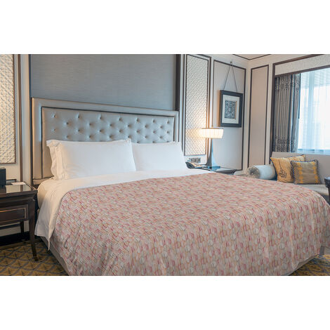 Copriletto estivo made in Italy 100% cotone piquet singolo matrimoniale piazza e mezza diverse fantasie Alveo arancione - 1 Piazza e mezza