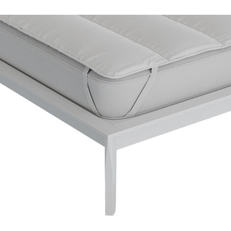 Topper Trapuntato Correttore Materasso Made In Italy Anallergico Bianco - Matrimoniale 160x195cm