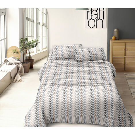 Completo Letto Lenzuola In Microfibra No Stiro Tinta Unita
