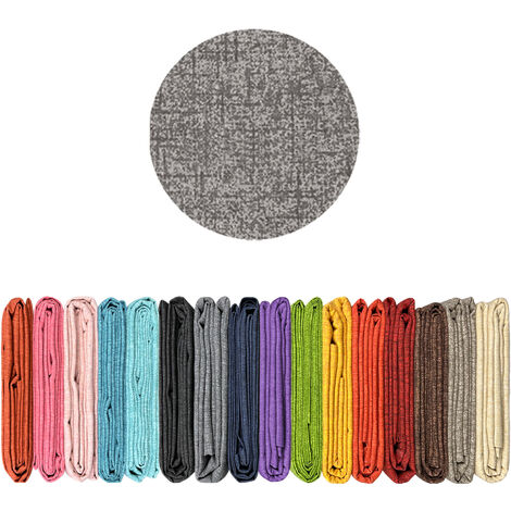 Telo Arredo Tinta Unita Made in Italy in Cotone Panama Grandfoulard Copritutto Grigio - 1 Posto 280x170
