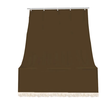 Tenda da sole tessuto resistente per balcone con anelli lavabile a caduta Marrone - 140x350 cm
