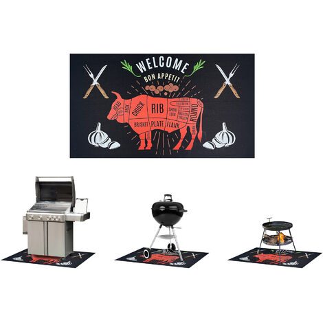 Tappeto Barbecue BBQ Griglia Tappetino per Braciere Grill Made in italy BonAppetit