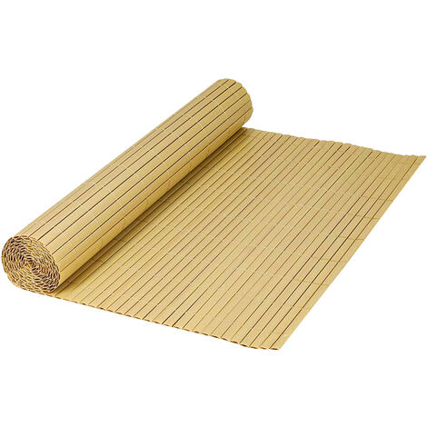 Canniccio Bambù In Pvc Frangivista Recinzione Per Giardino Frangivento Balcone Naturale - 150x300Cm