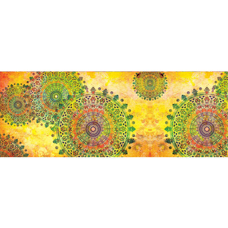 Tappeto Passatoia Artistica 50x350 Cm – Antiscivolo, Lavabile, Made In Italy, Aderente