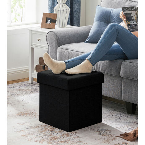 Cassapanca Pieghevole Baroni Home In Velluto Rosa - Pouf Contenitore Per Coperte E Giochi, 76x38x38 Cm - Foto 8