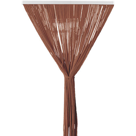 Tenda Antimosche per Porta Finestra a Pannello Con Telaio In PVC Marrone - 120 x 220