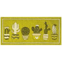 Tappeto Cucina In Ciniglia Arredo Moderno Passatoia Multiuso Ingresso Corridoio Antiscivolo Prodotto Italiano Disegni Piazzati Cotone Varie Misure Lavabile In Lavatrice Lavatrice Cactus Verdemela - 57