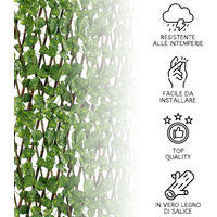 Siepe Artificiale Con Supporto Rigido Posteriore Rotolo 20 Mt Evergreen 1x20 Mt 90729474 - Foto 12