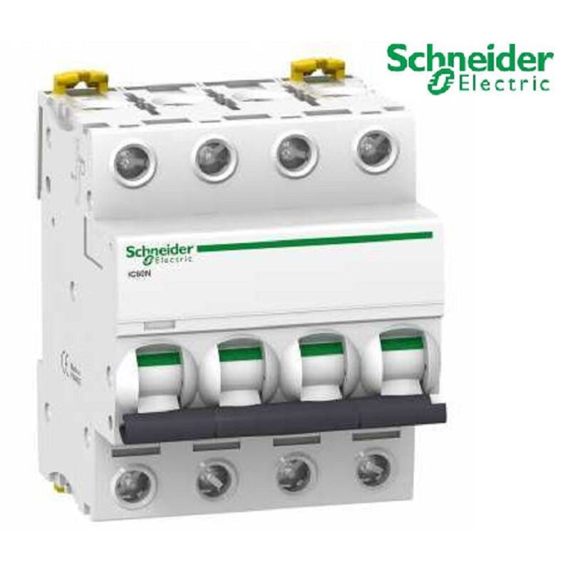 Disjoncteur iC60n 25A - 4 pôles - courbe C - Acti9 Schneider