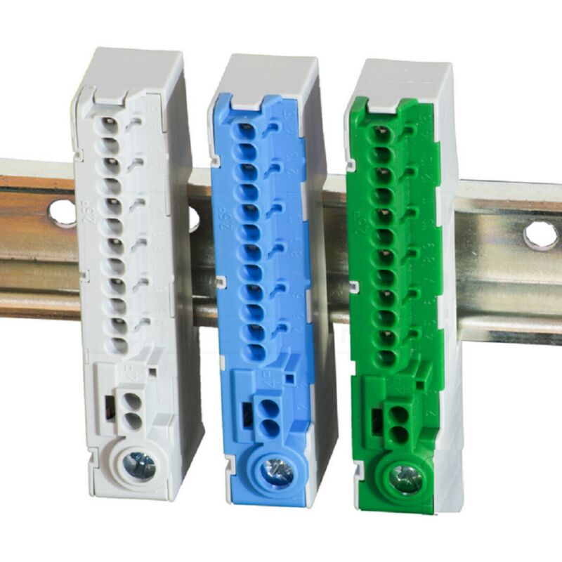 Kit De Borniers Sur Rail DIN UK 2.5B - Borniers Électriques Colorés Pour Automatisation Et Bricolage