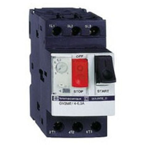 Schneider Electric – Disjoncteur moteur GV2ME05 0,63 à 1 A – Tripolaire 3P – Déclencheur magnétothermique – Indice de protection IP20