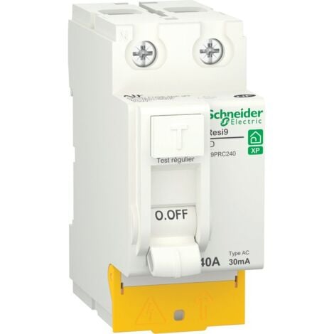 Interrupteur différentiel Resi9 xp 2P 40A 30ma type AC - Schneider R9PRC240