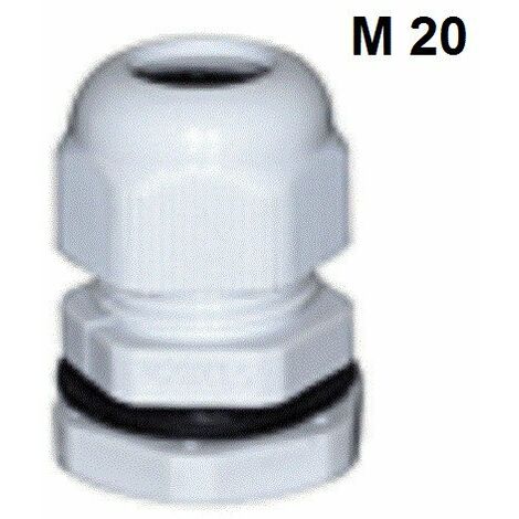 Presse étoupe M12 - M16 - M20 - M25  -   Lot de 5 ou 10 ou 20 ou 50 pièces  Quantités: Lot de 5 pièces - Presse Etoupe: Presse Etoupe M20