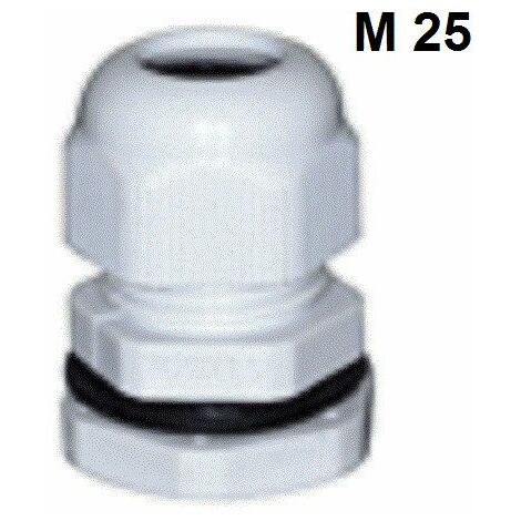 Presse étoupe M12 - M16 - M20 - M25  -   Lot de 5 ou 10 ou 20 ou 50 pièces  Quantités: Lot de 10 pièces - Presse Etoupe: Presse Etoupe M25