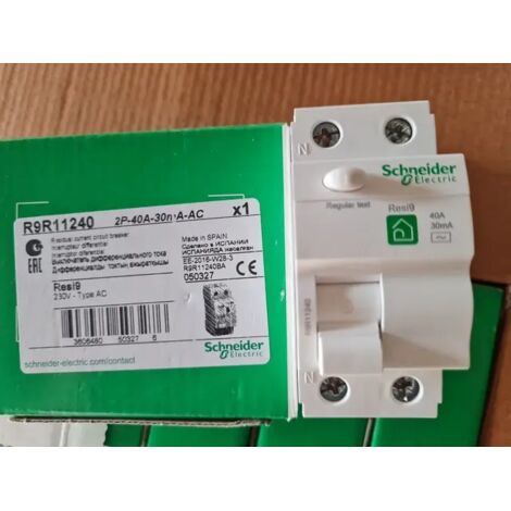 RESI9 ID 2P 40A 30mA-AC INTERRUPTEUR DIFFERENTIEL SCHNEIDER R9R11240 Type AC