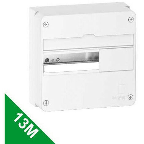 Schneider Electric – Coffret électrique nu 13 modules 1 rangée – Montage en saillie – Indice de protection IP30 – R9H13401SE
