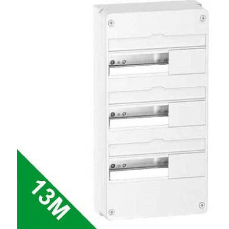 Schneider Electric – Coffret électrique nu 39 modules 3 rangées – Montage saillie – Indice IP30 – Matériau techno-plastique – 90A max