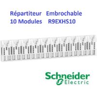 Répartiteur embrochable 10 modules XE Resi9  1P+N 63A -  Schneider R9EXHS10